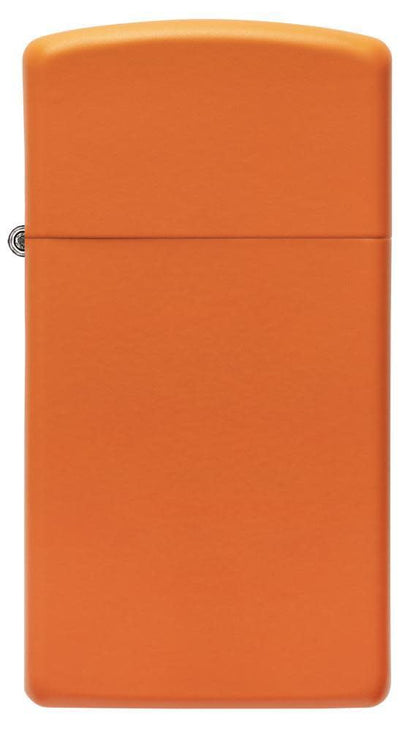 SlimÂ® Orange Matte Windproof Lighter Front View