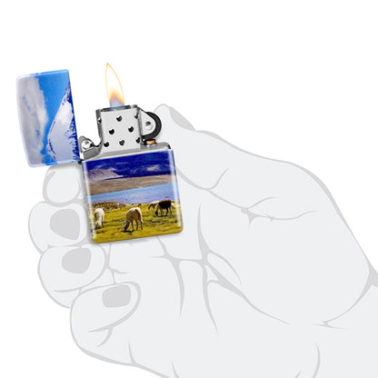 Diseño Zippo de Montaña