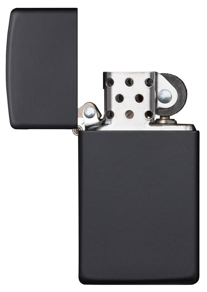 SlimÂ® Black Matte with its lid open and unlit